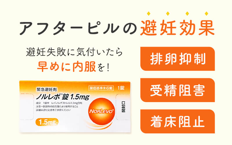 アフターピルの効果から仕組みを知ろう